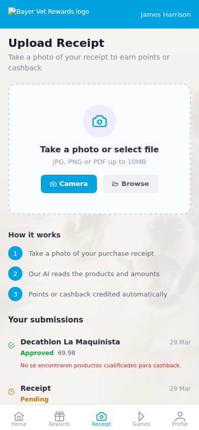 Upload Receipt